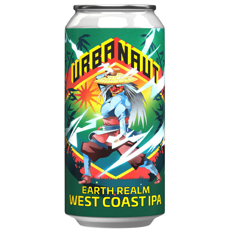 1 x 440ml can of Earth Realm West Coast IPA craft beer from Urbanaut Brewery.