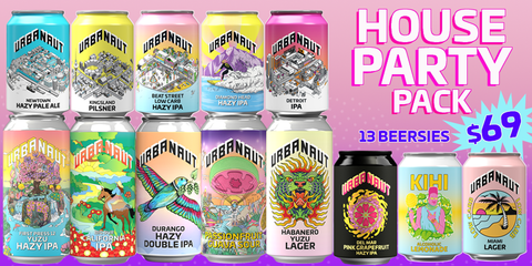 Urbanaut Brewing Co.. HOUSE PARTY PACK - 13 Mixed Beers - Urbanaut Brewing