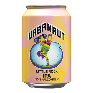 1 x 330ml can of Little Rock Non-Alcoholic IPA craft beer from Urbanaut Brewing.