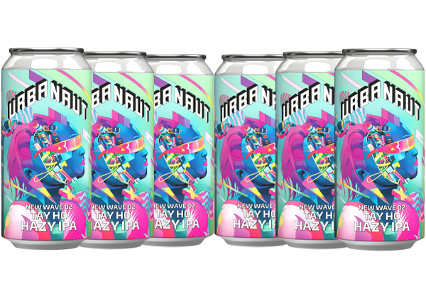 6 x 440ml cans of Tay Ho Hazy IPA craft beer from Urbanaut Brewery